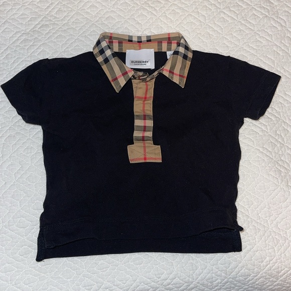 Burberry Baby Boy Polo T-Shirt - Picture 2 of 3